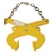 Vestil Steel Low Profile Double Scissor Pallet Puller, 2" x 16-3/4". x 13-3/4", 5000 lb Capacity, Yellow PAL-LP - alternate 2